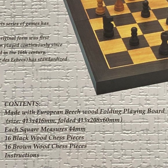 Premier Chess Board Game - Solid Wood Chess Set (NEW) - Picture 7 of 15